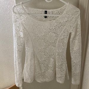 White lace top! Brand new with tag!